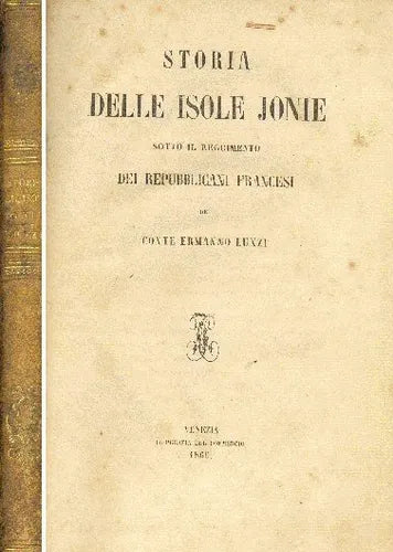 Storia delle isole jonie sotto il reggimento del repubblicani francesi