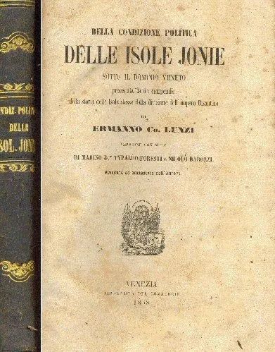 Della condizione politica Delle Isole Jonie