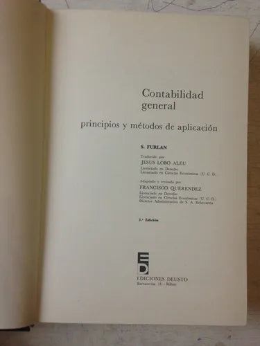 Contabilidad general: Principios y metodos de aplicación (5 Tomos)