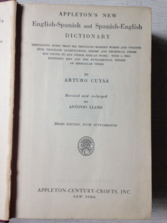 Appleton's new - English-Spanish/Spanish-English