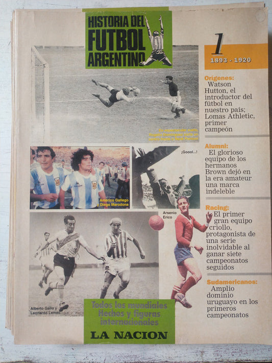 Historia del futbol argentino (fasciculos 1 al 52 + 3 tapas)