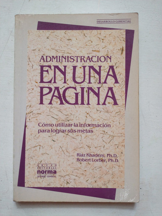 Administracion en una pagina